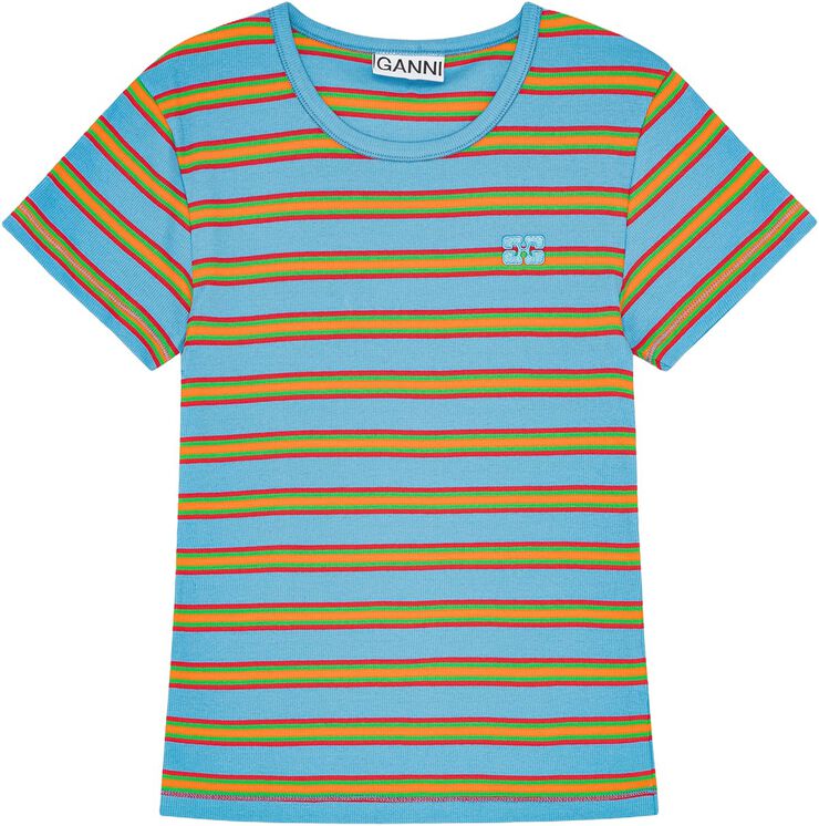 Soft Cotton Rib Stripes Baby Fit T