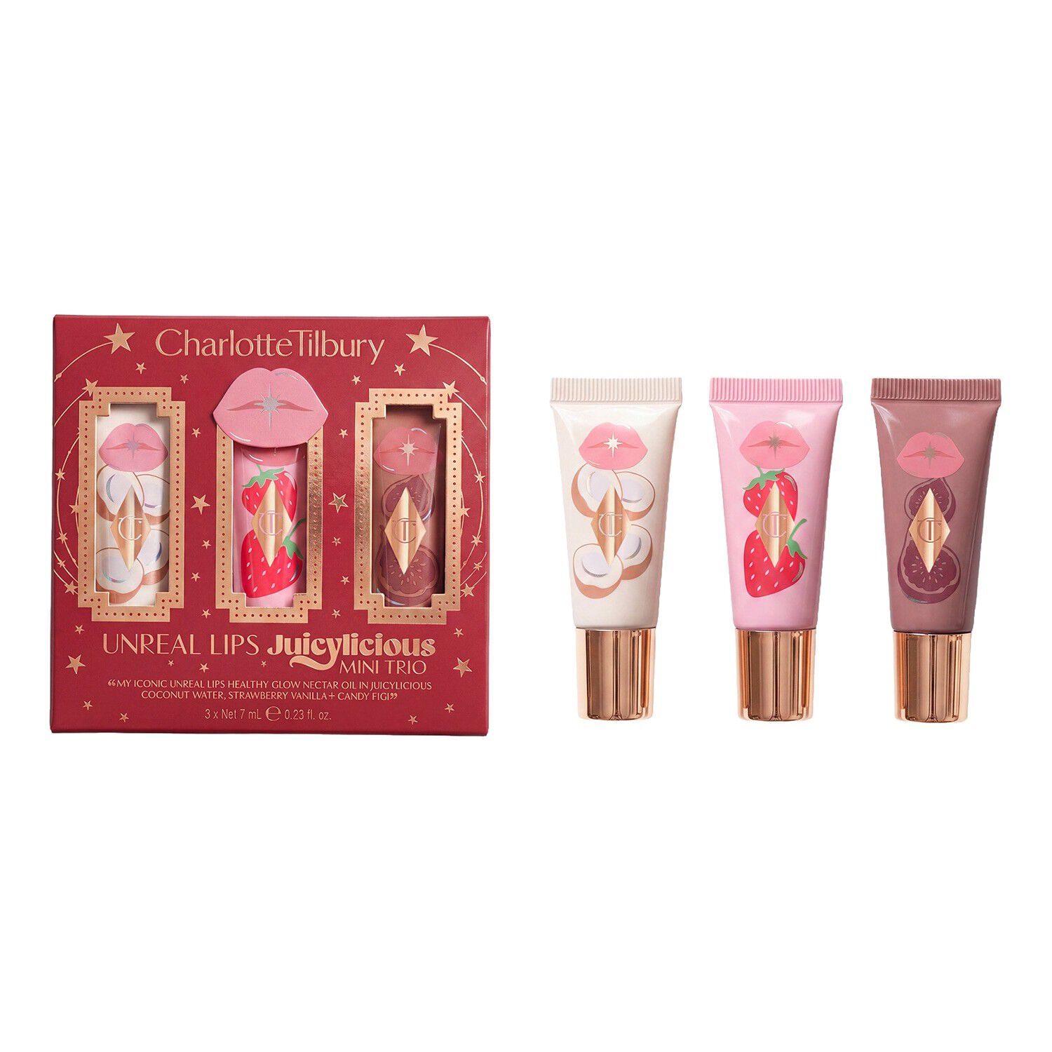 Unreal Lips Juicylicious Mini Trio - Triopresentf&ouml;rpackning f&ouml;r l&auml;ppar