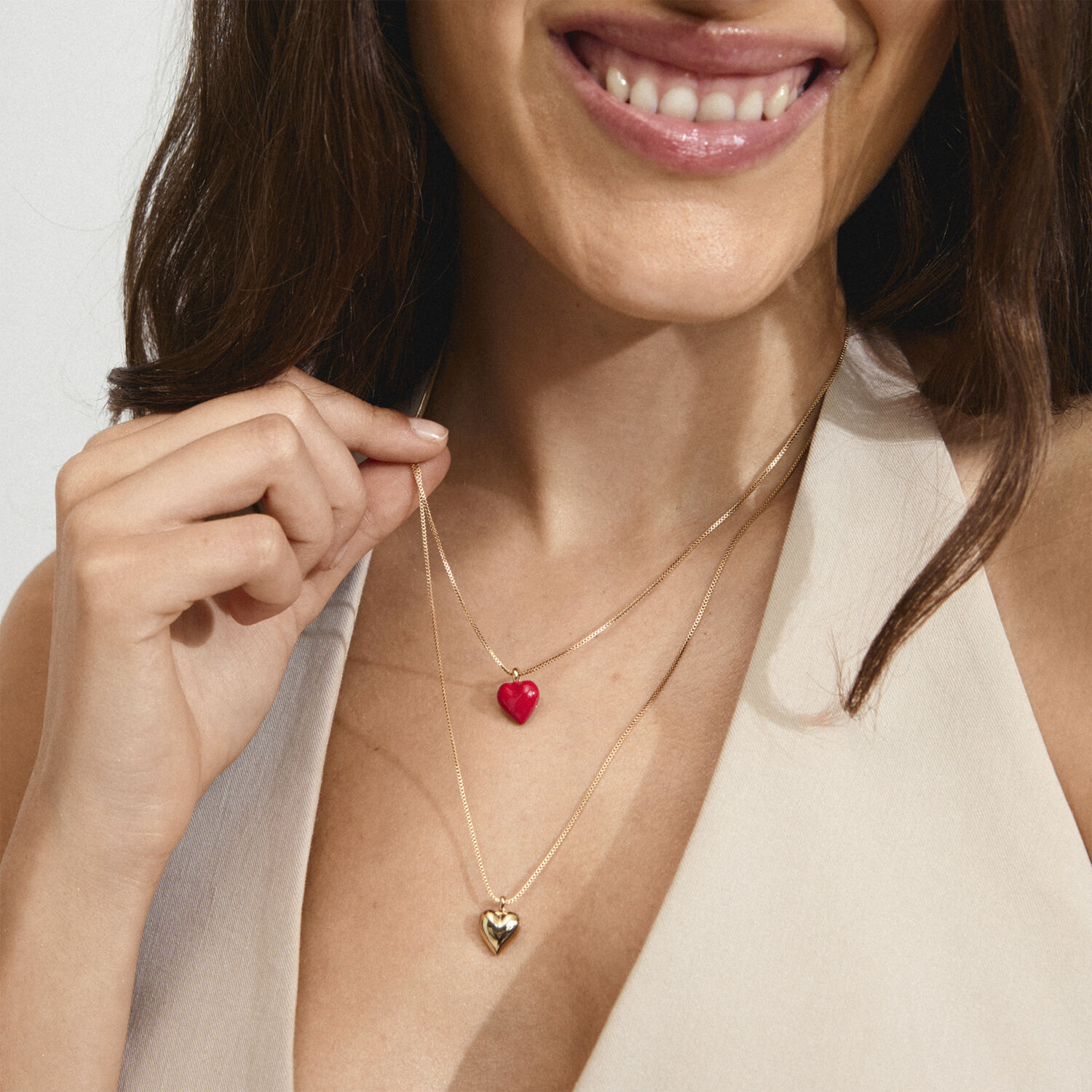 MAEVE necklace, 2 in a set, gold-plated