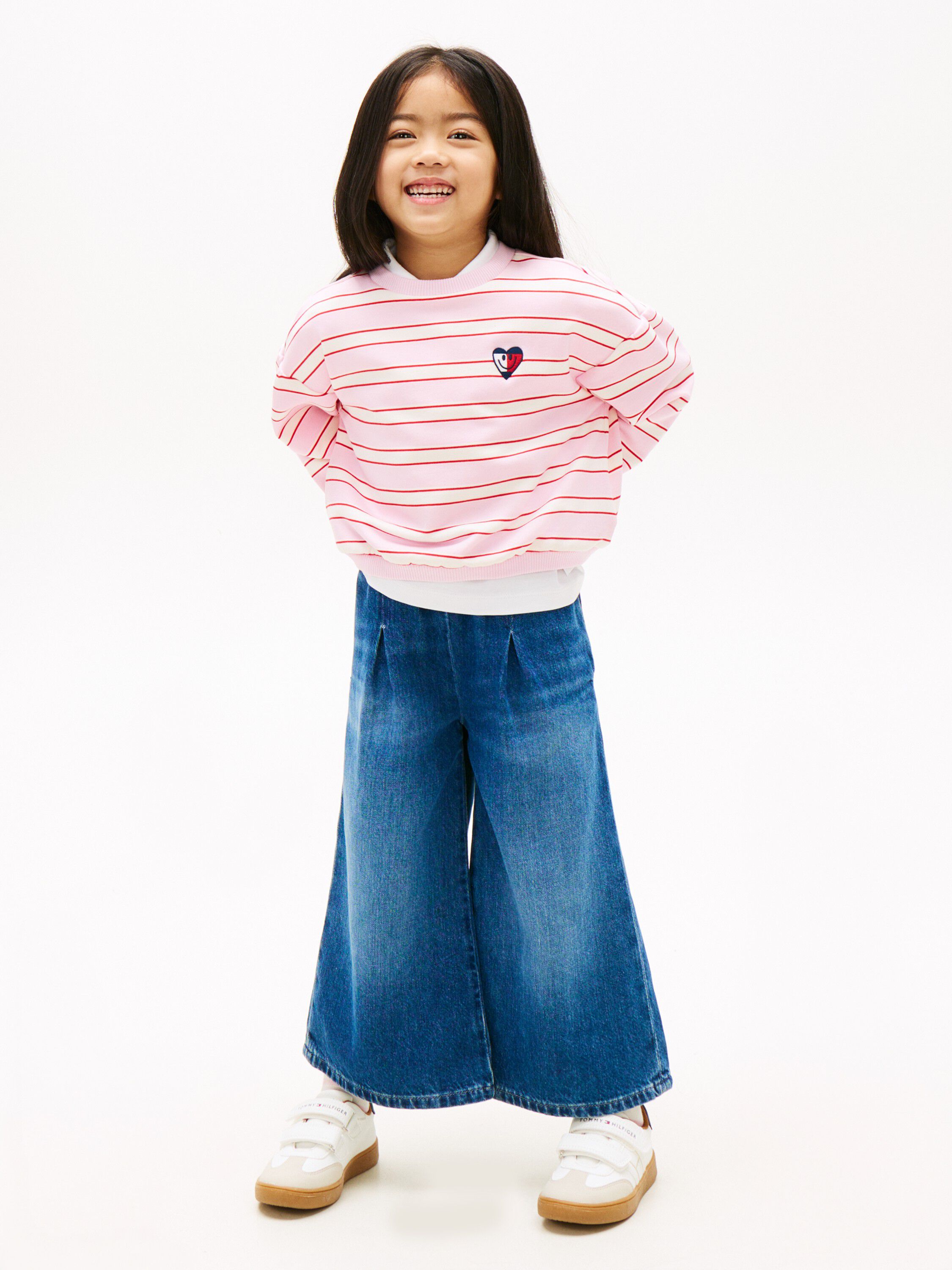 Loose Wide Leg Denim Culottes