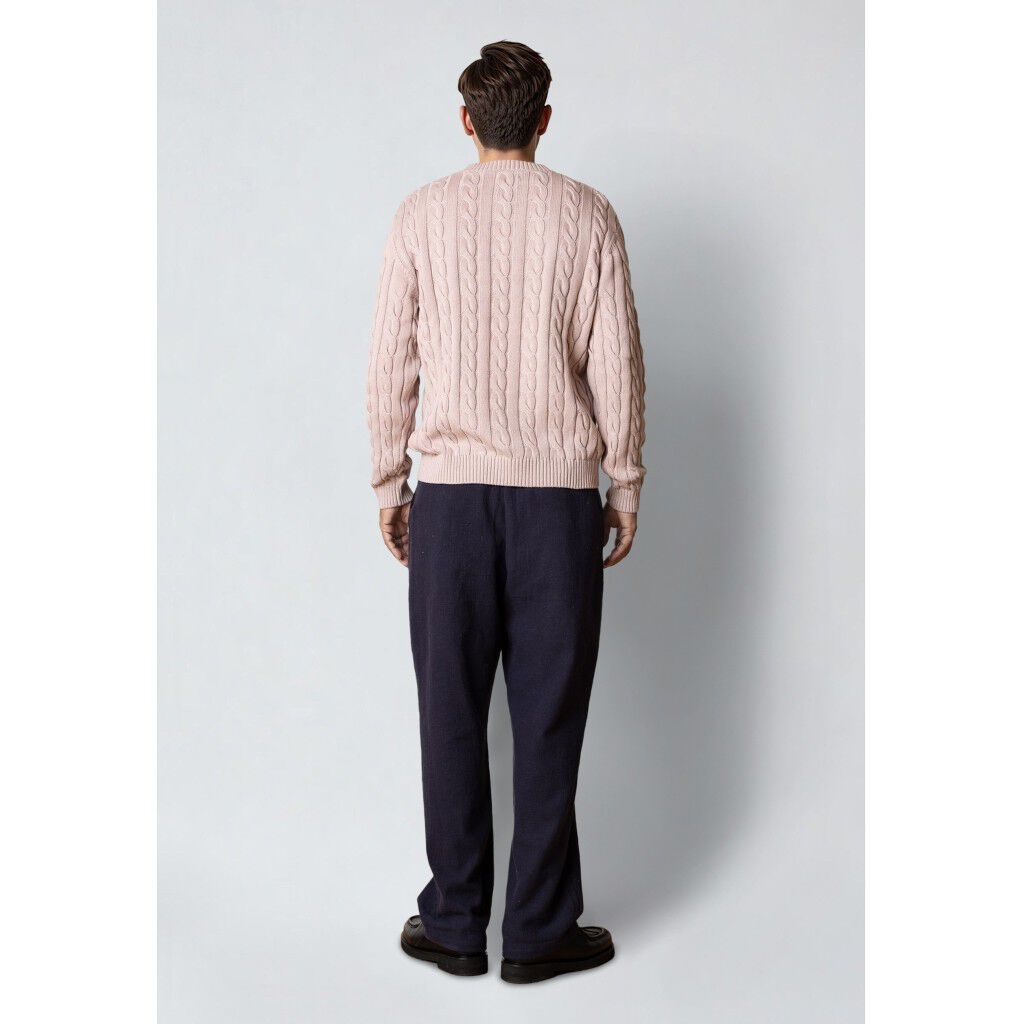 August cable knitted jumper