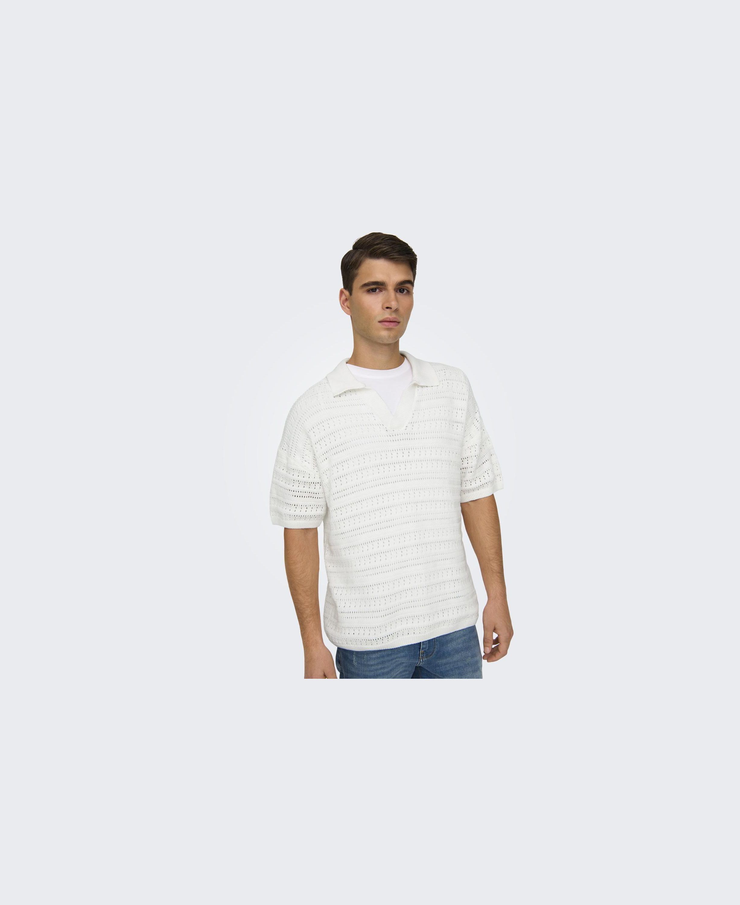 ONSGRAYSON DS 5 CHOCHET POLO KNIT N