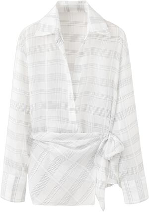 Oversize check shirt