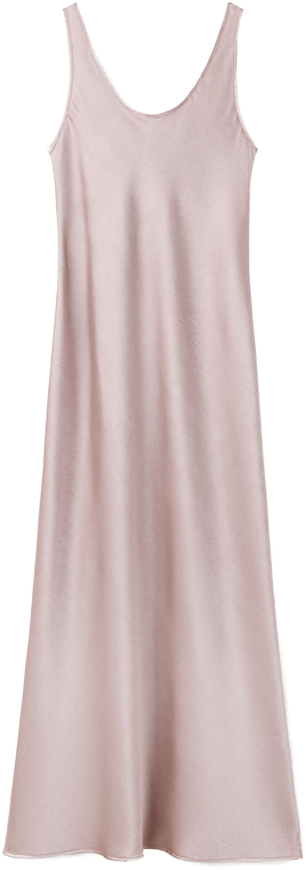 Strapless satin dress
