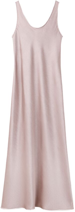 Strapless satin dress
