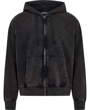 HAYES BOXY FULL ZIP GRUNGE WAS