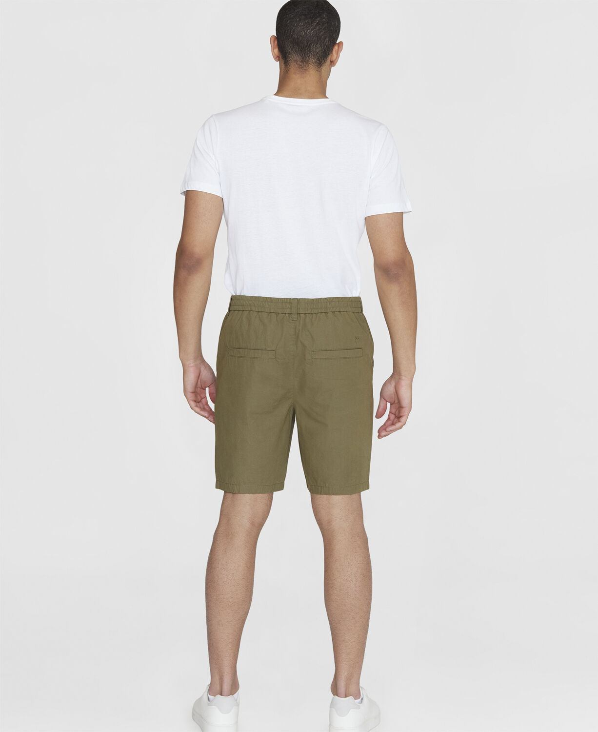 FIG loose poplin elastic waist string shorts - GOTS/Vegan