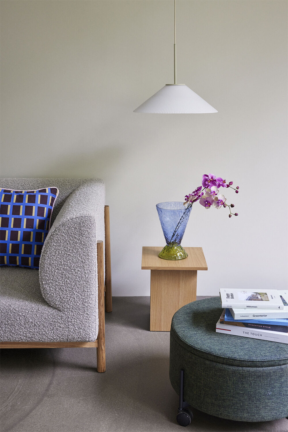 Solid Pendel Sand/Hvid