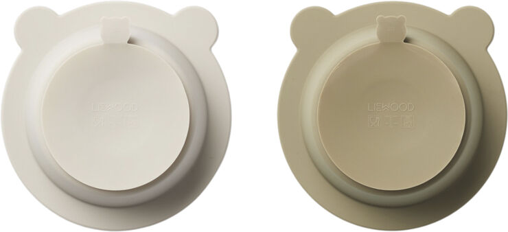 Peony suction bowl 2-pack