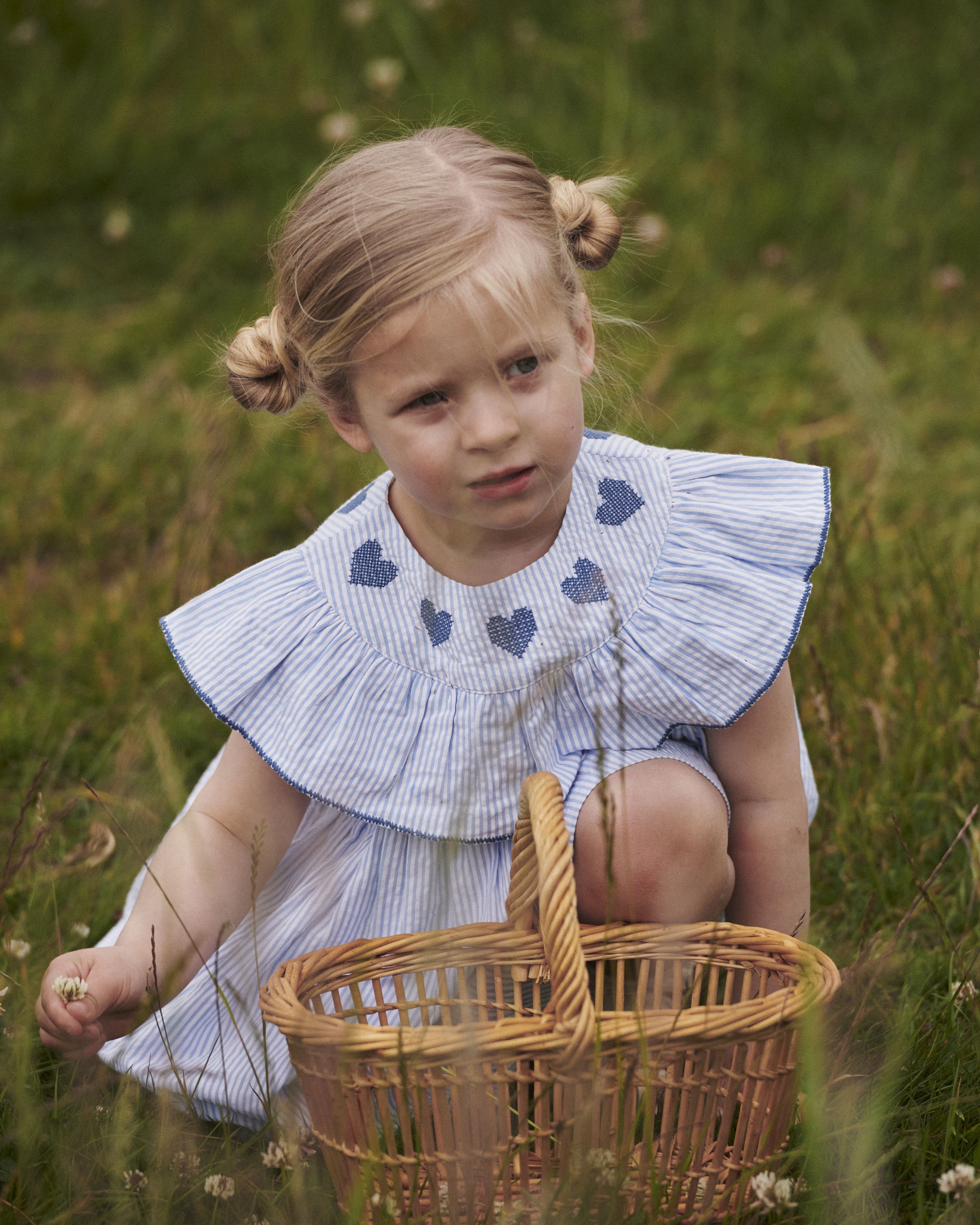 SEERSUCKER DRESS W. HEART