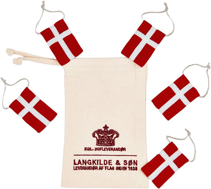 5 stk. Små pynteflag