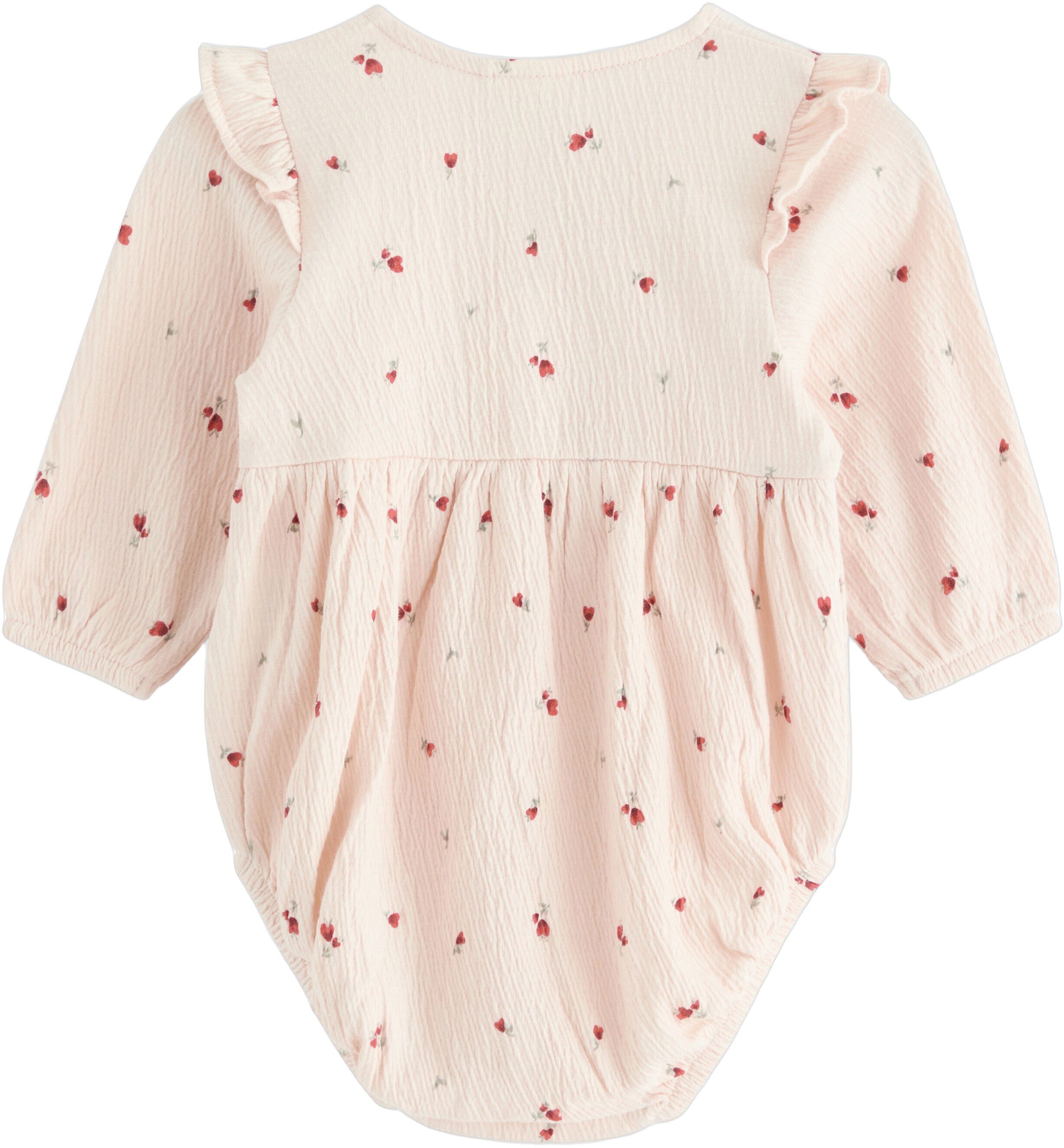 Lang&aelig;rmet romper med elastiske &aelig;rme