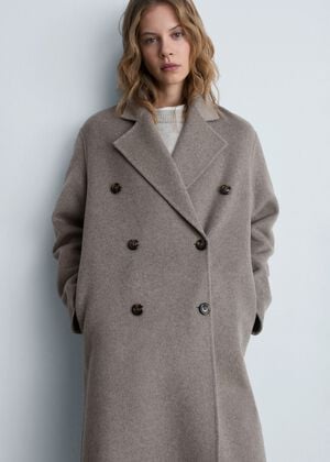 Handmade oversized wool coat