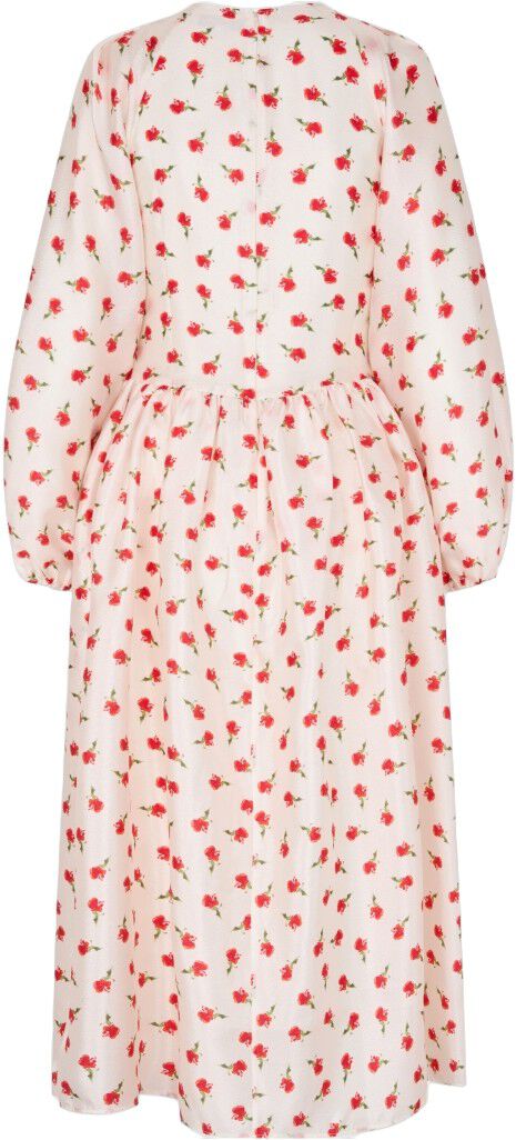 2067 Flat Textured Poly, Long Sleeve Voluminous Dress