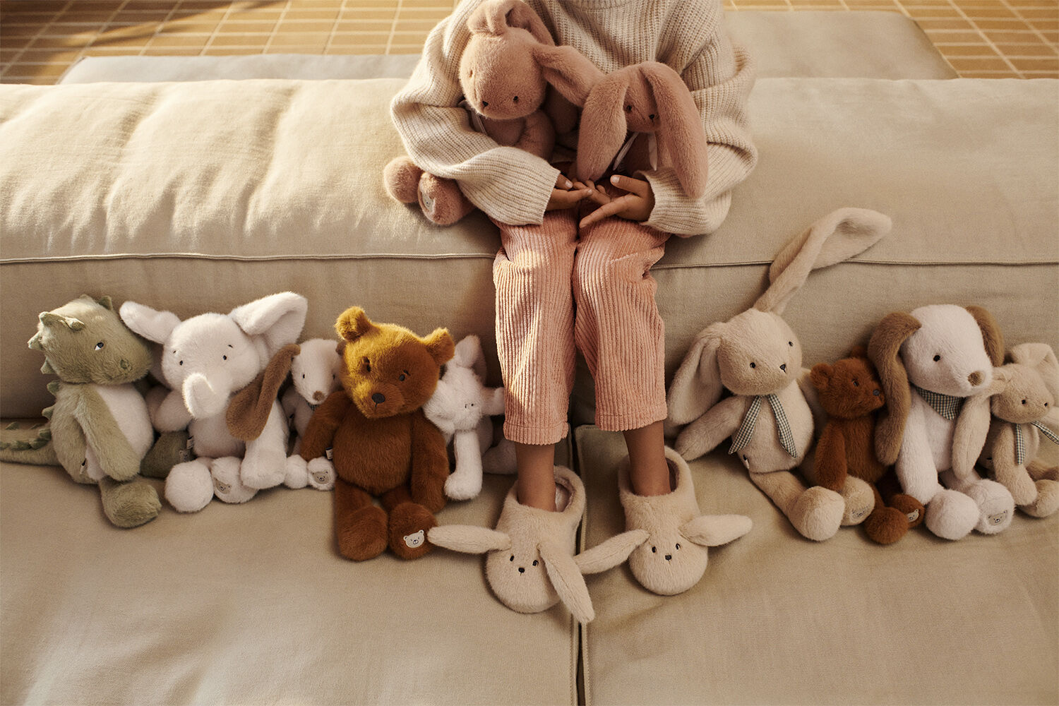 Berto Elephant Teddy Sandy-One size