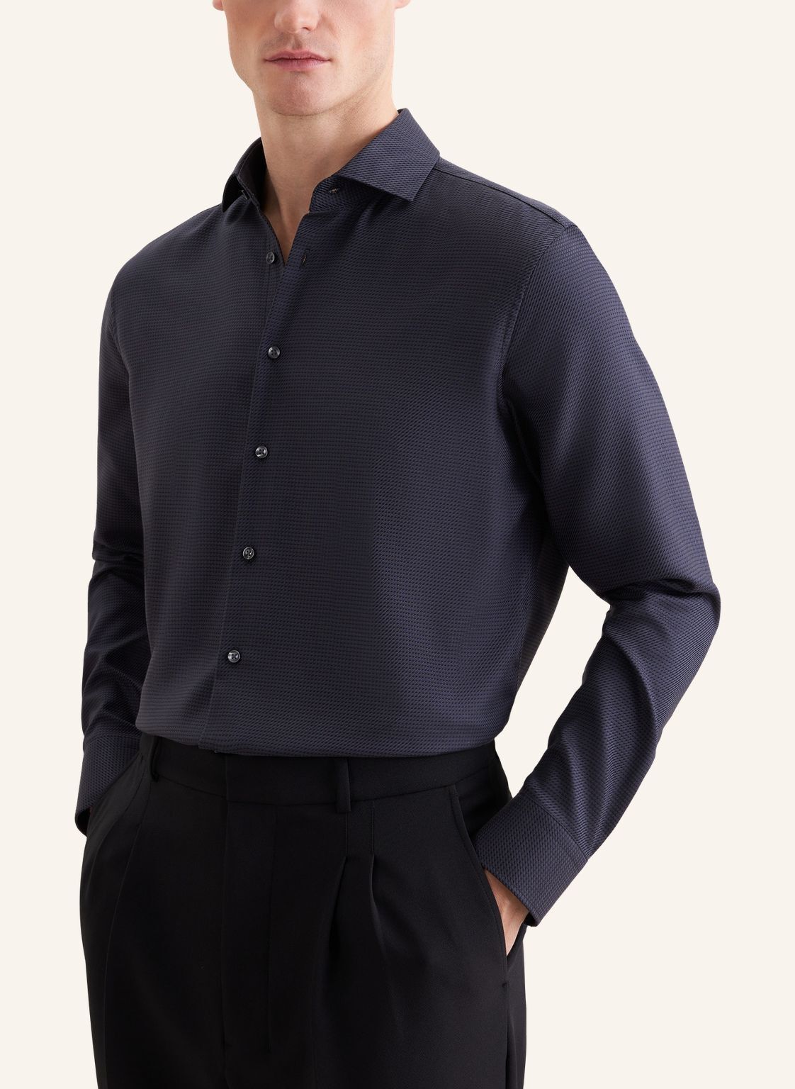 Business shirt Regular 1/1 Kent-Collar Structure