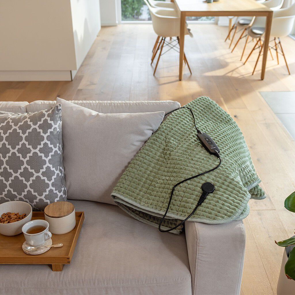 Beurer HD 72 Waffle Sage Green V&auml;rmefilt