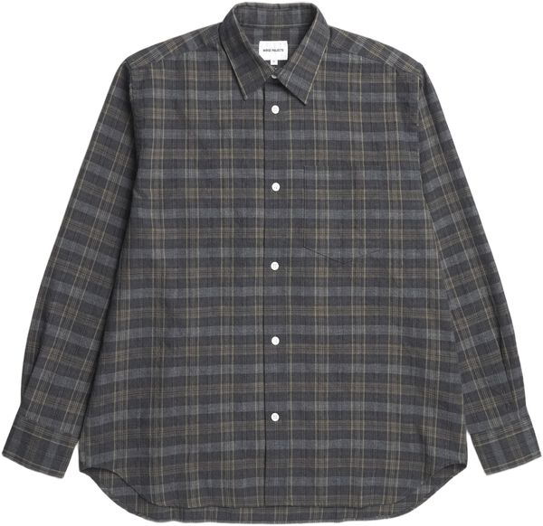 Mo Oversized Wool Check Shirt