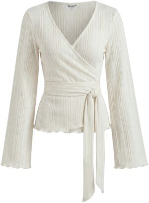 OBJLESLY L/S REG. WRAP TOP E TNE 26