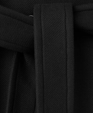 Manteco wool coat with funnel neck