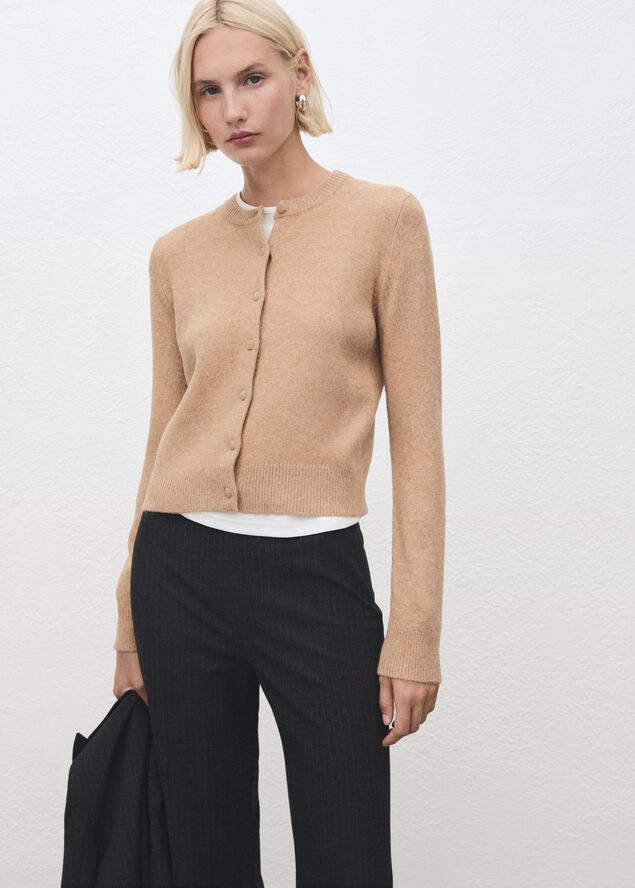 Knitted button cardigan