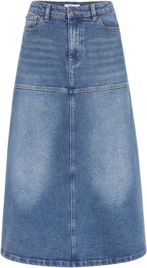 SRWilla Midi Skirt Denim