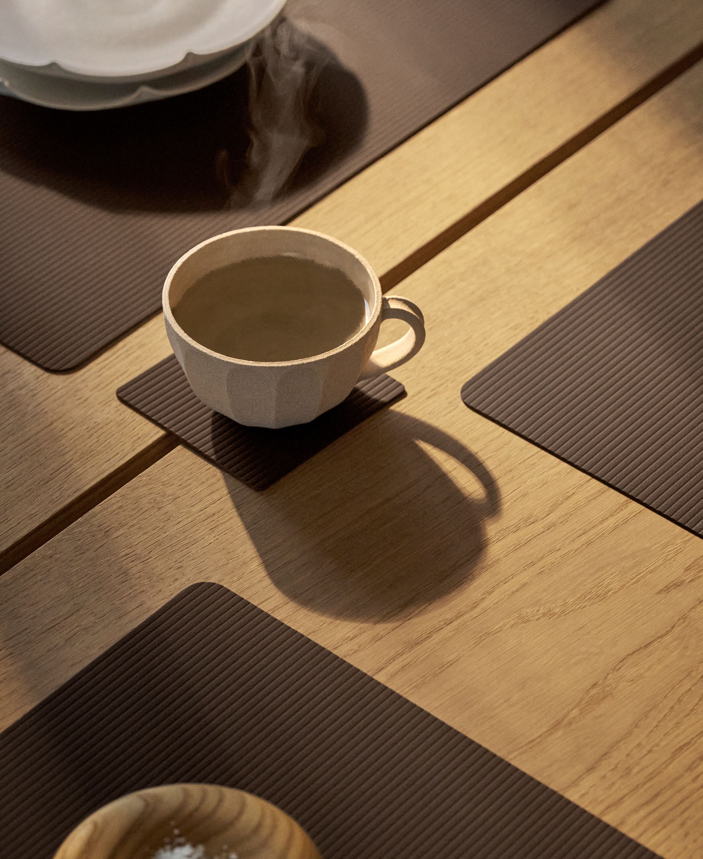 Glass Mat Square Corduroy Hazel