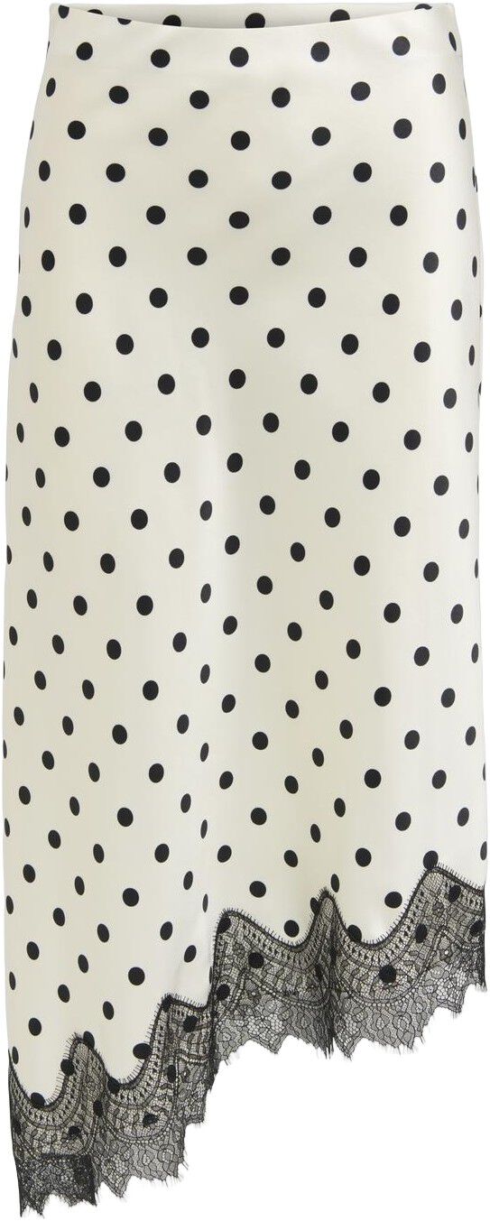 Onlbella Slanted Satin Lace Skirt Wvn