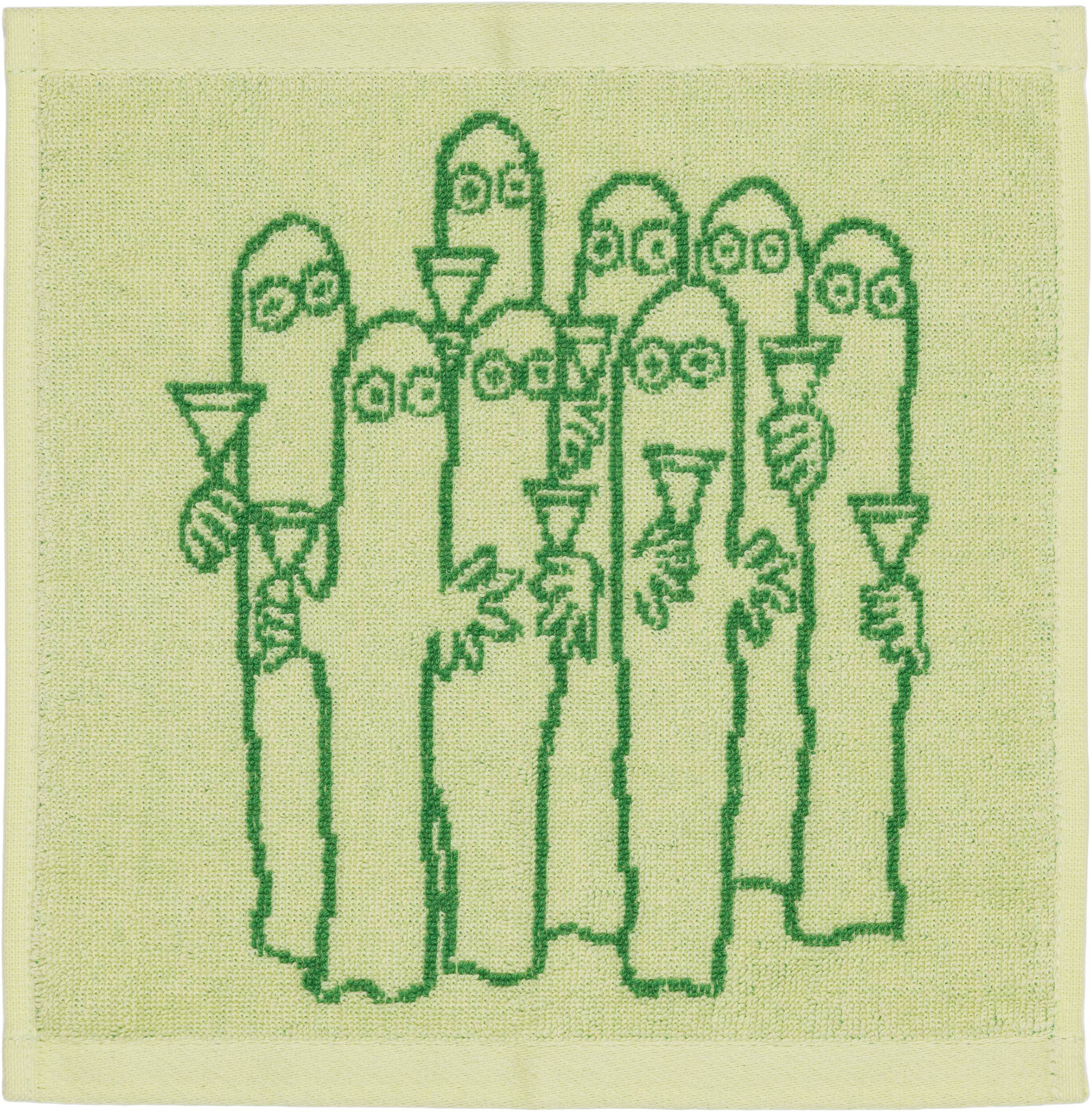 Moomin H&aring;ndkl&aelig;de 25x25 gr&oslash;n