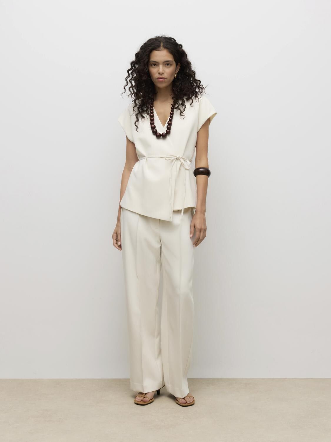 Awvannah V-Neck Midi Waistcoat