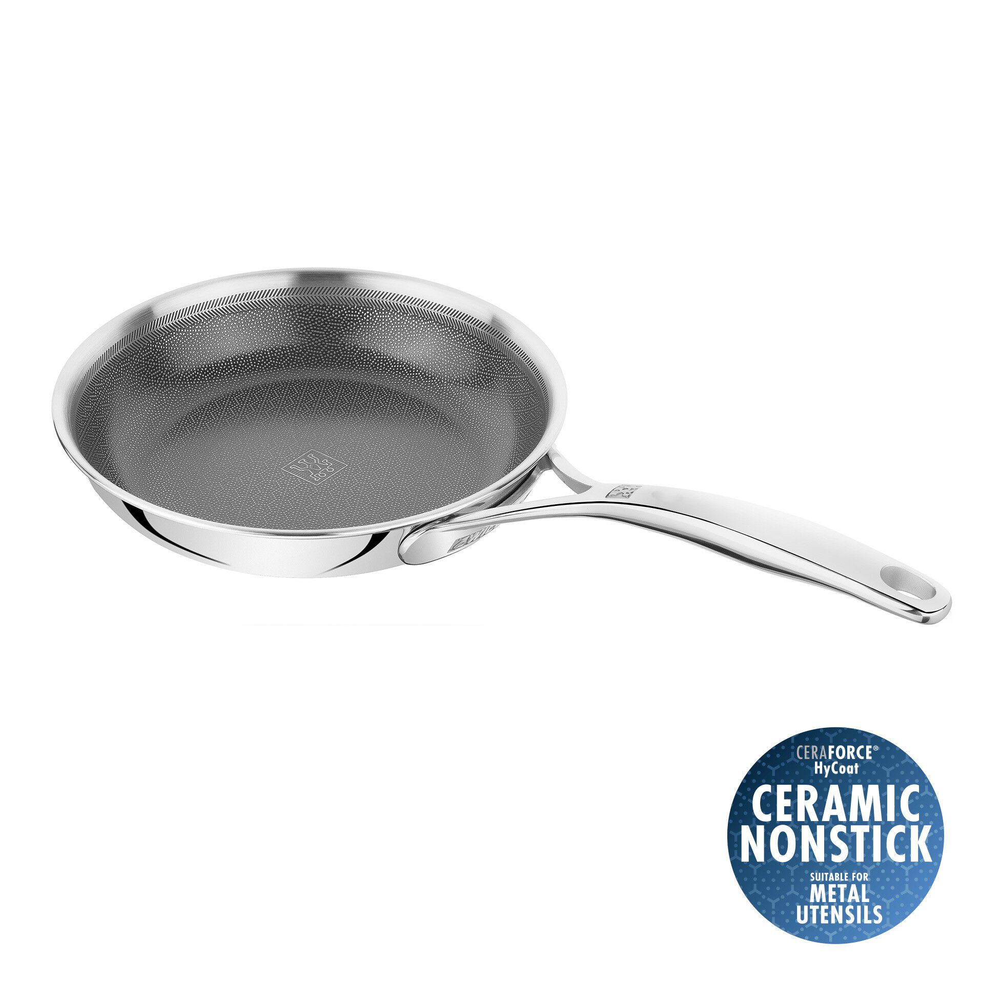 Stekpanna 20 cm, 18/10 rostfritt st&aring;l, silver