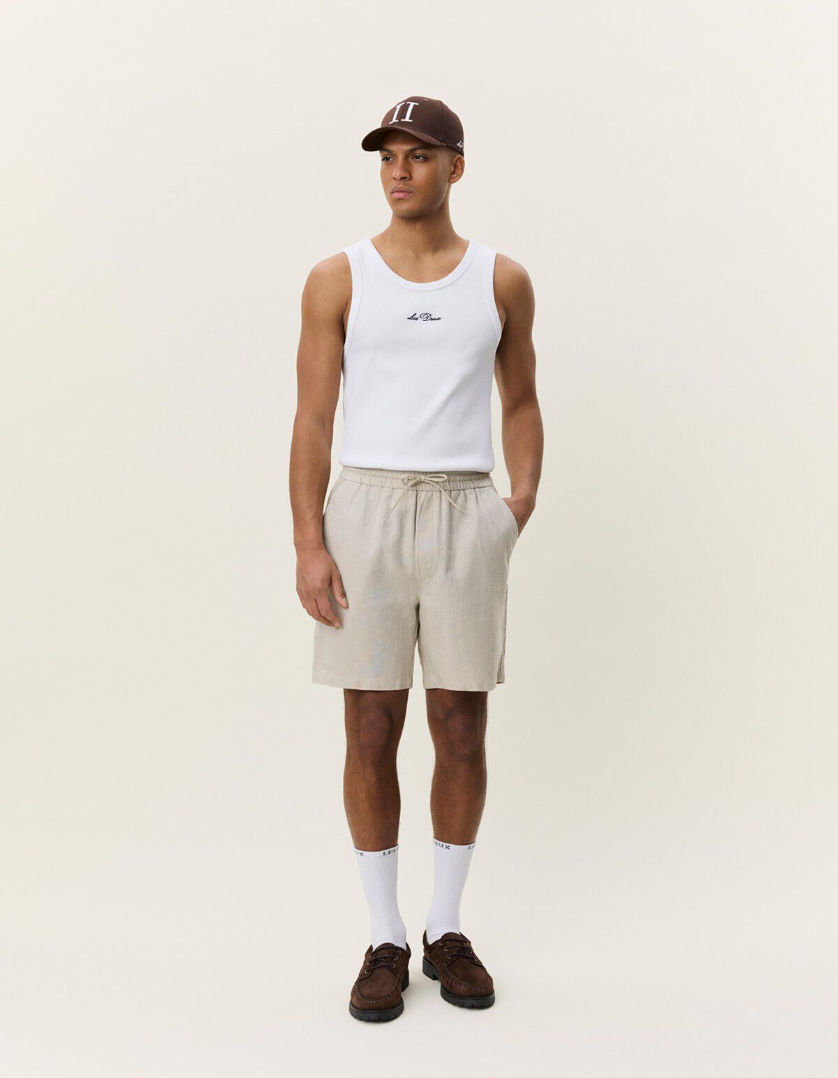 Drawstring Linen Shorts