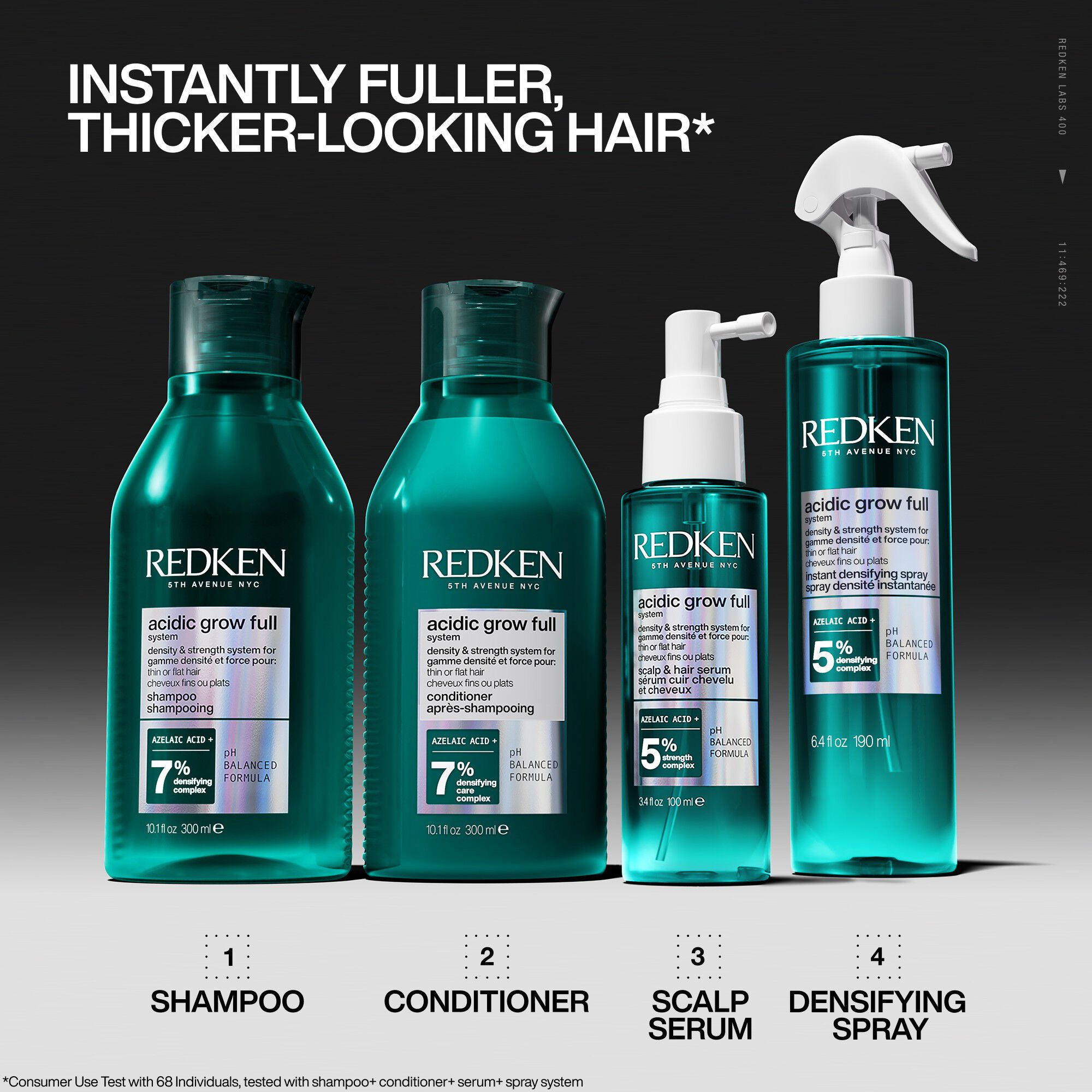 Acidic Grow Full System Scalp & Hair Serum for Thin or Flat Hair