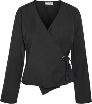 NMVICK L/S WRAP EYELET TOP