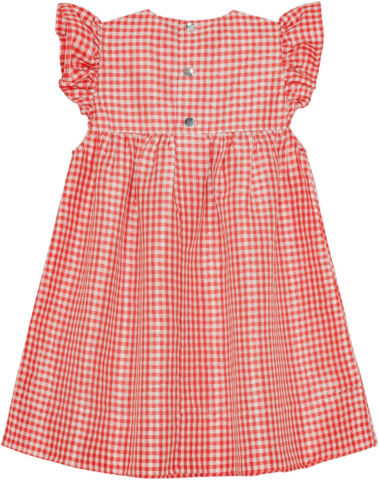 Crinkled Taffeta Check Frill Mini D