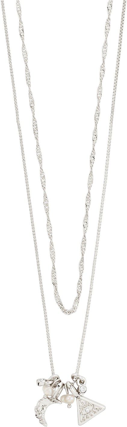 BETWEEN necklace 2-in-1 silver-plated