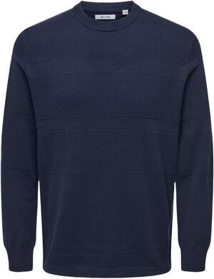 ONSMALIK REG 12 PINAPLE CREW KNIT N