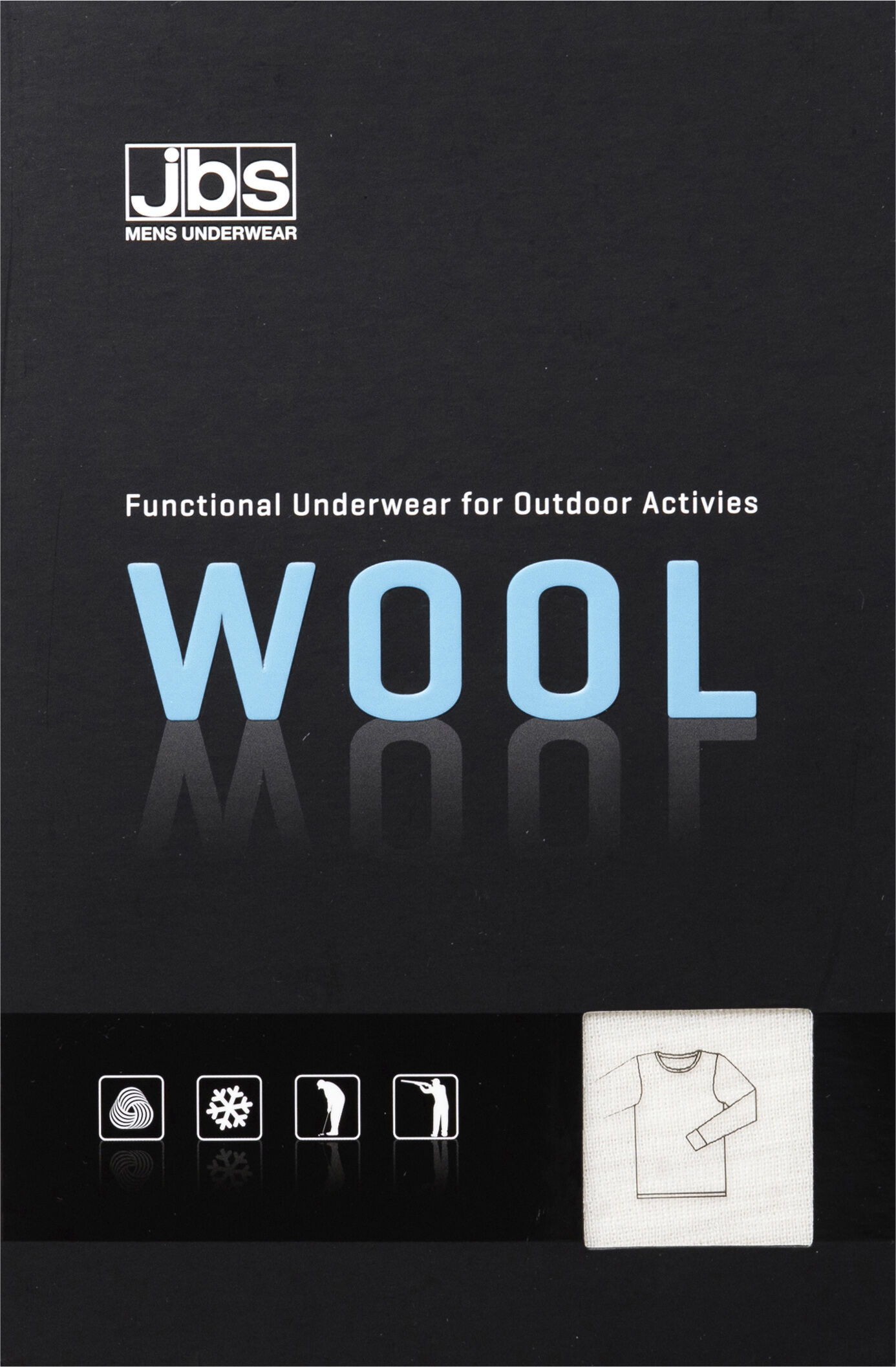 JBS t-shirt long sleeve wool