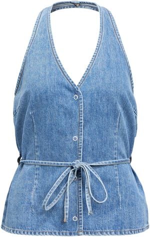 OBJFULLA S/L RE DENIM TOP 145