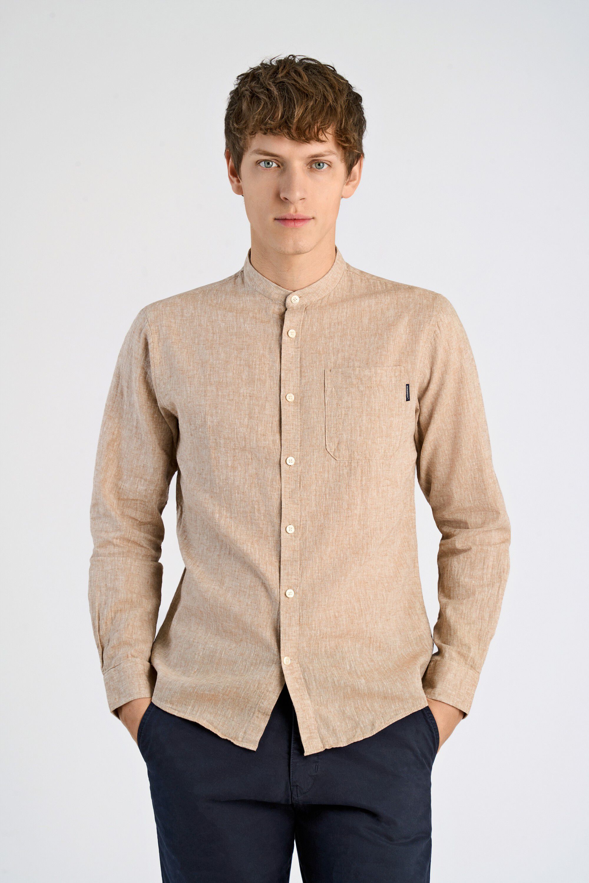 Cotton/linen shirt L/S