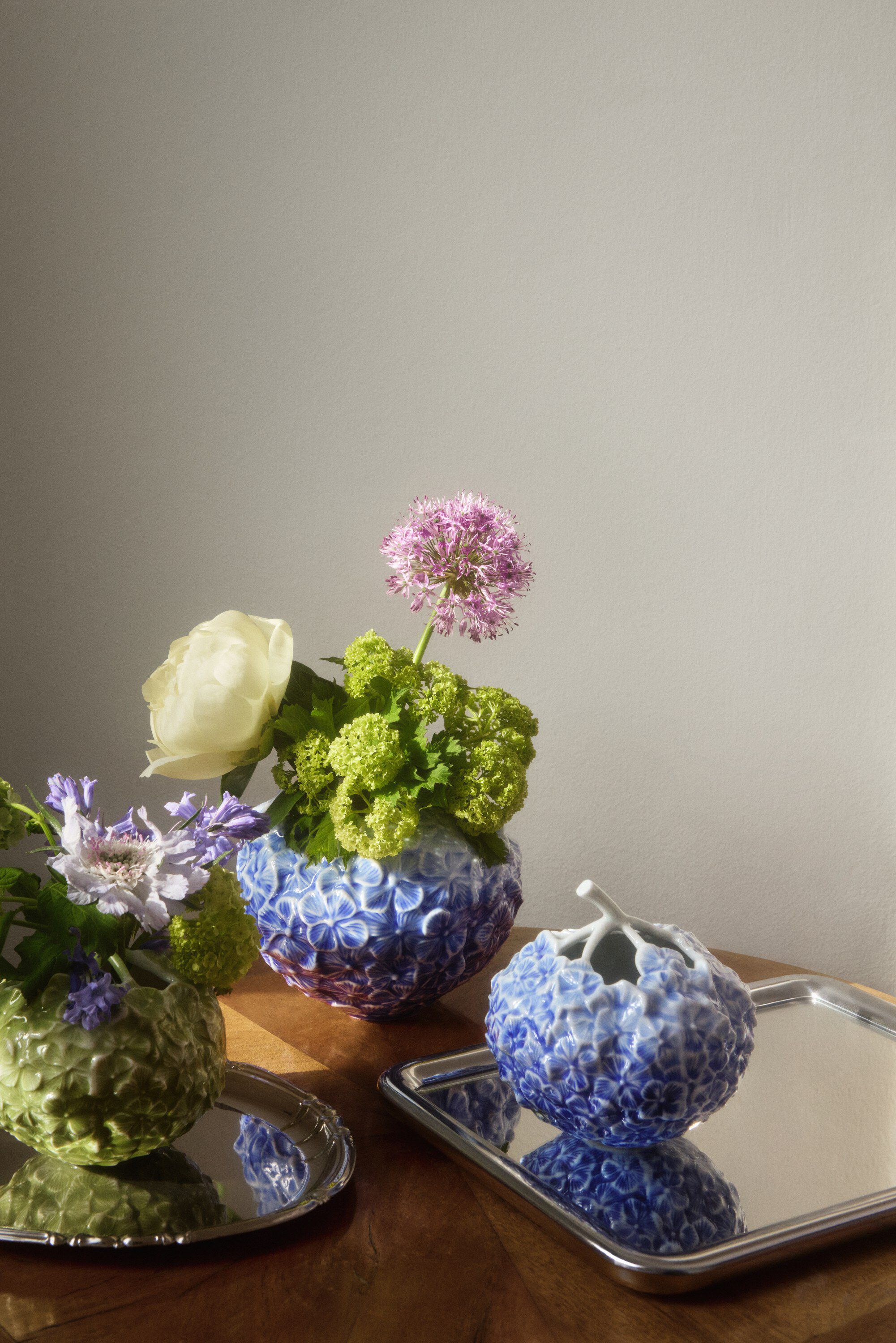 Hortensiavase bl&aring; 15cm