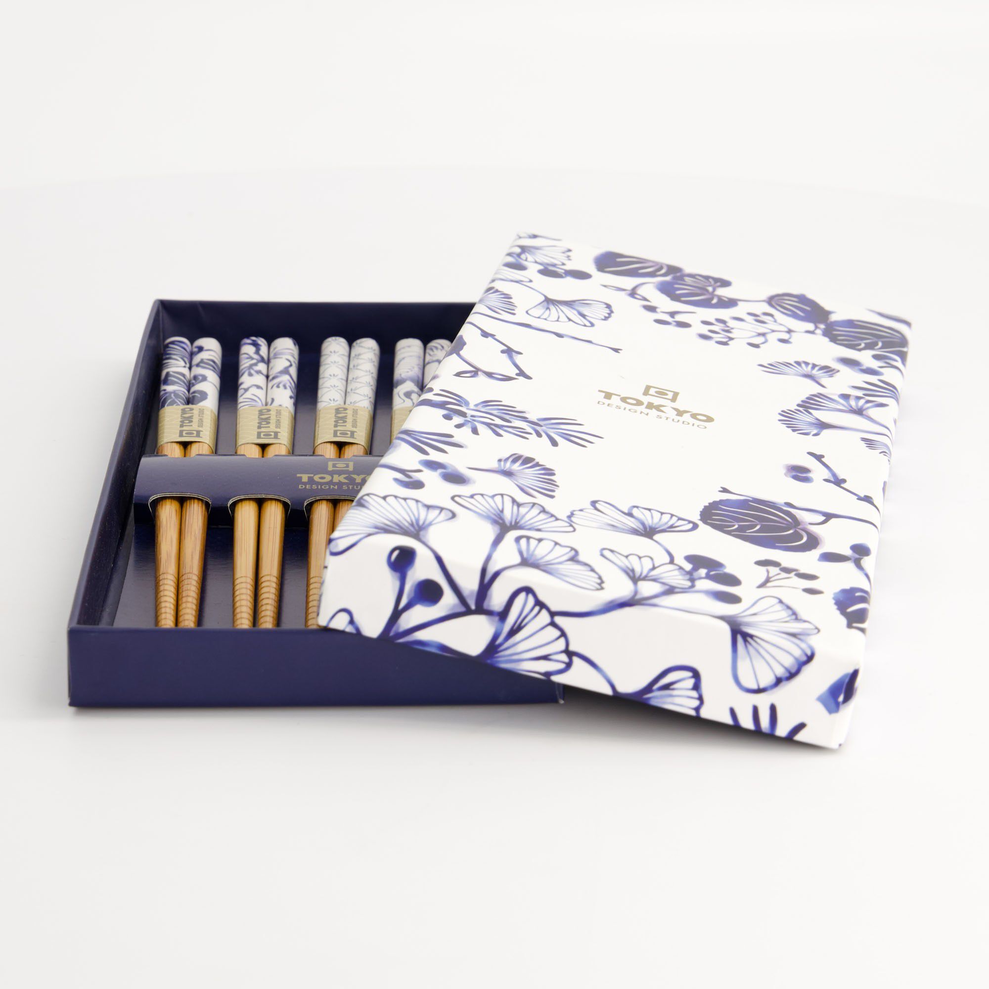 Chopstick Giftset/5 Blue Flora Japonica 17856 1/100