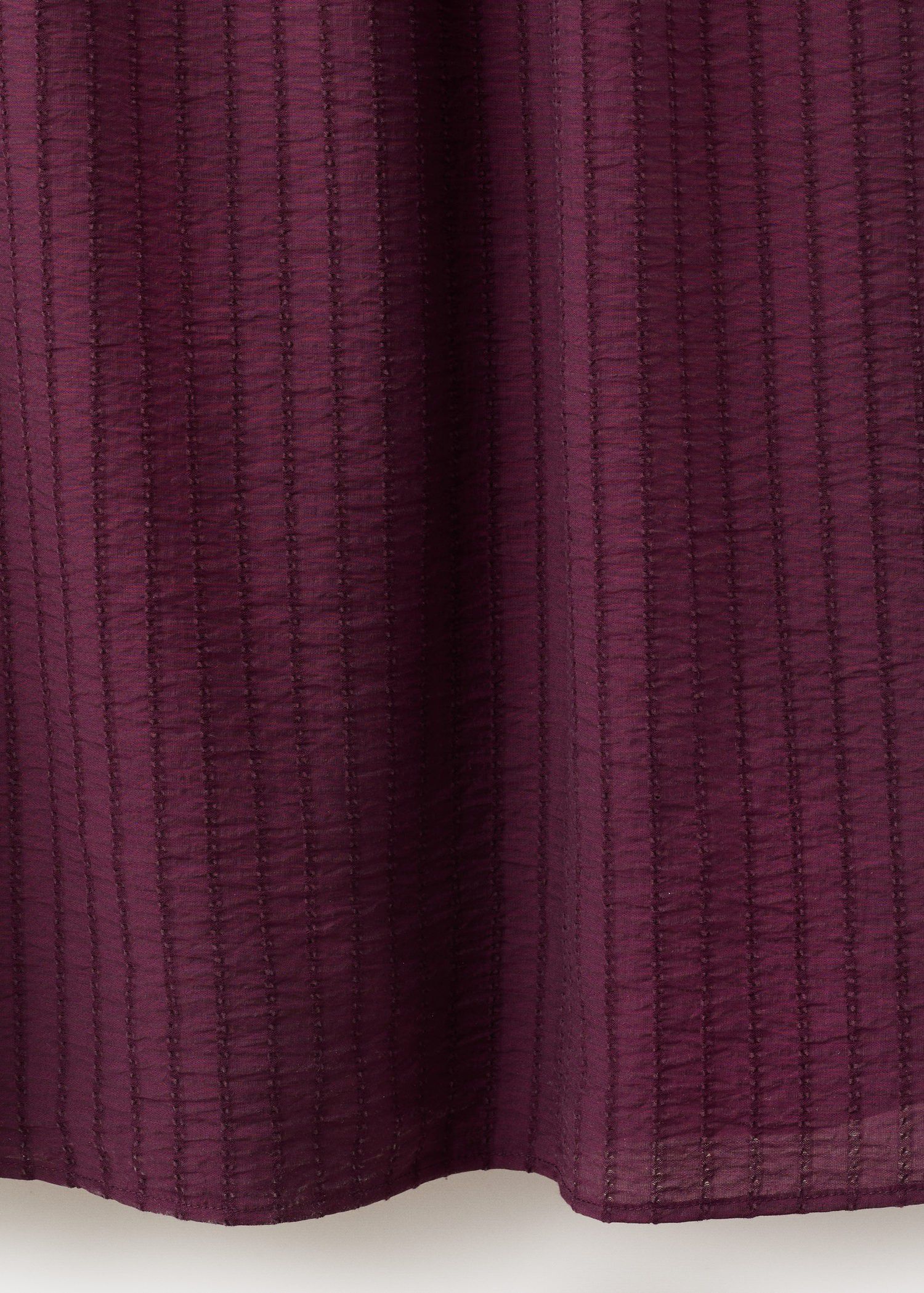 Textured dress with ruched detail