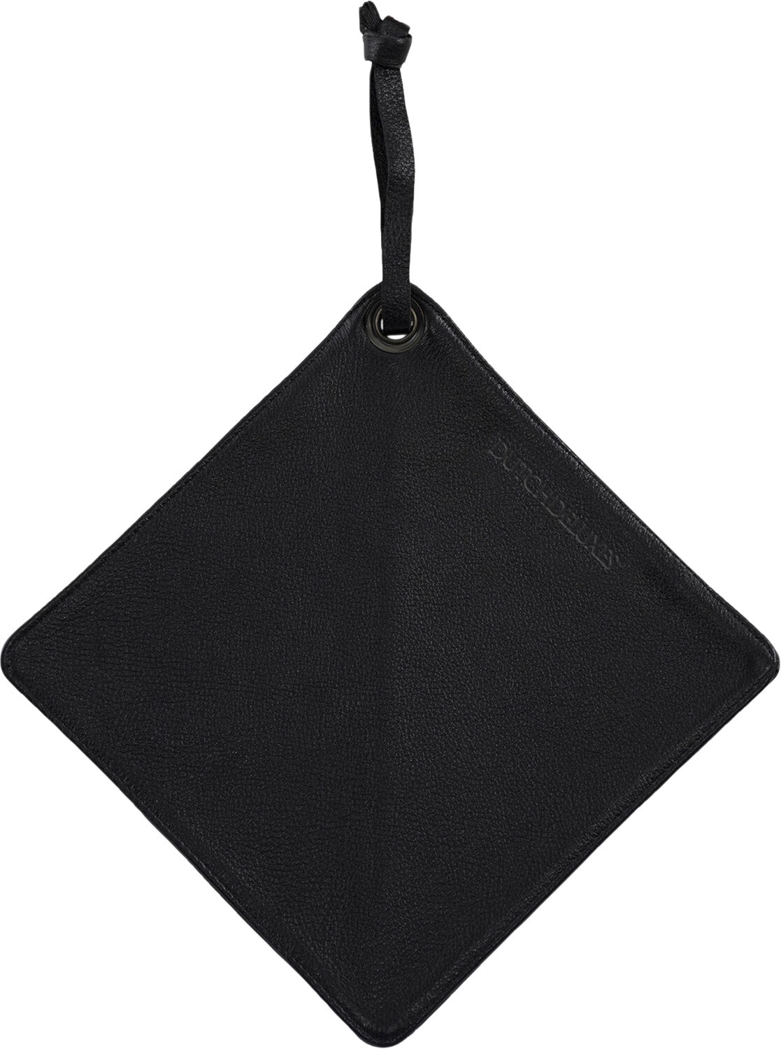 Pot Holder, Classic Black Leather, with smart insert