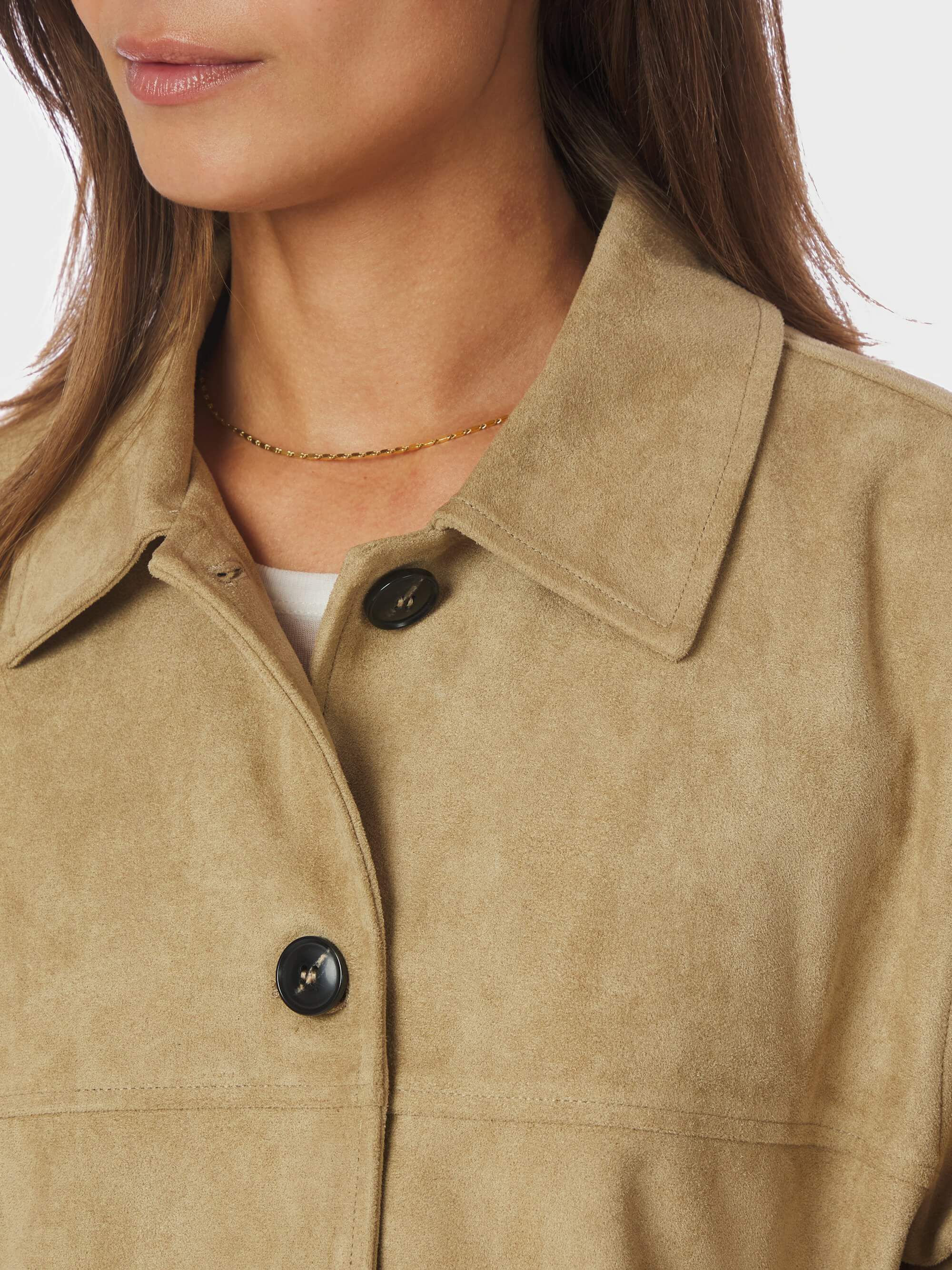 Ravina Faux Suede Jacket