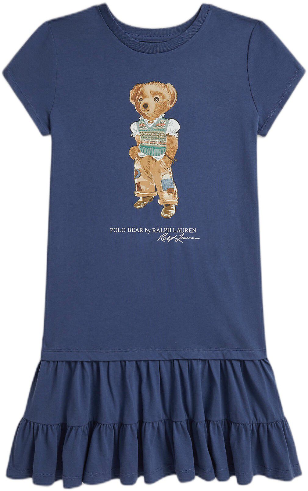 Polo Bear Tiered Cotton Jersey Dress