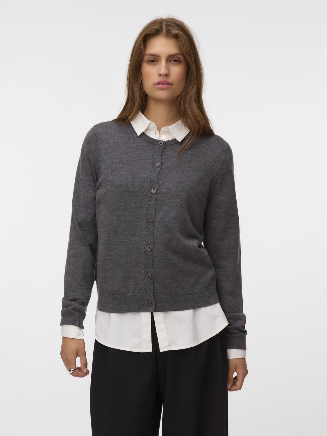 Awcara Ls O-Neck Wool Cardigan Noos