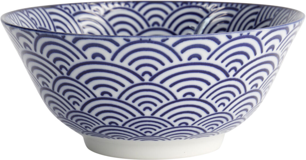 Nippon Blue Tayo Bowl 15.2x6. 7cm Wave