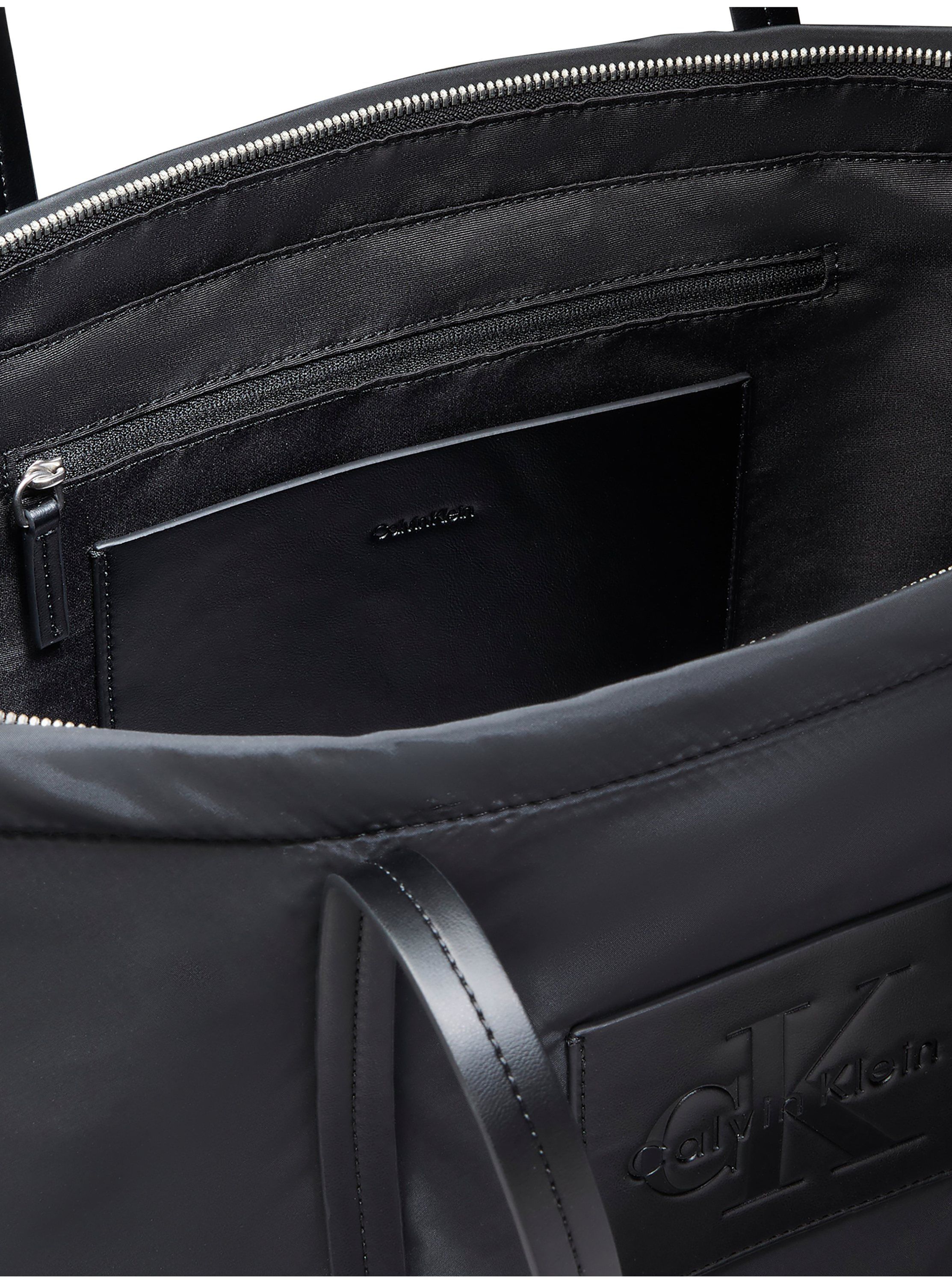 Embossed Monologo Tote Bag