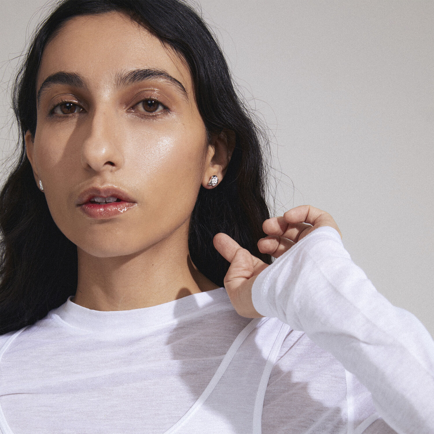 INAYA recycled earrings silver-plated